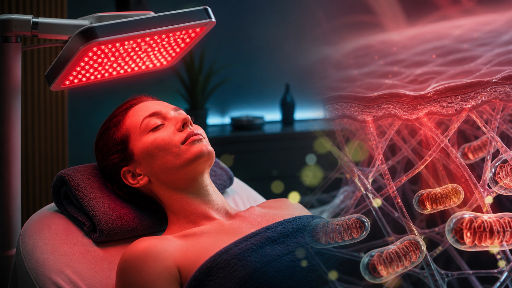 טיפול באור אדום (Red Light Therapy): מטא-אנליזה מגלה שיפור של 35% בייצור קולגן